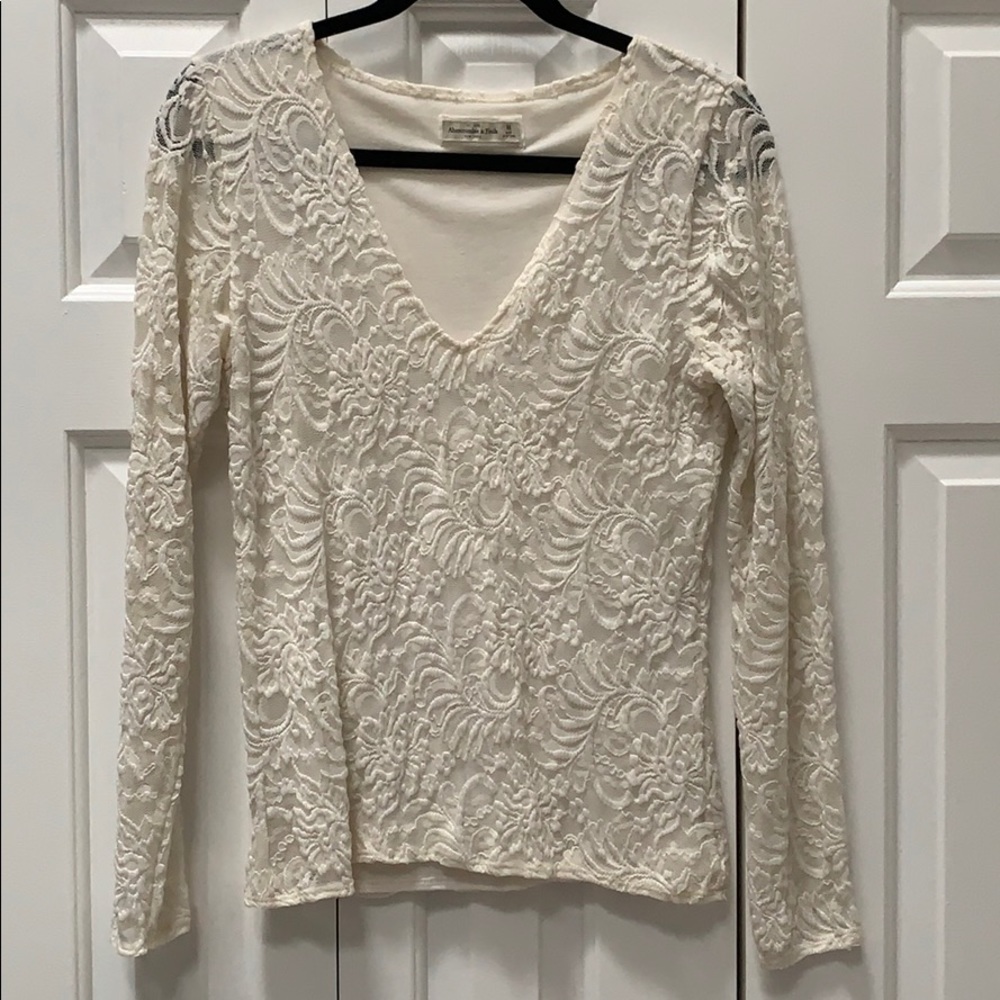 White lacey long sleeve